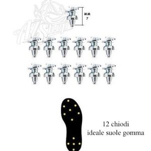 Ricambio chiodi elicoidali widia 12 pz - gomma