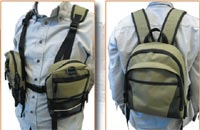 Gilet con zaino spinning