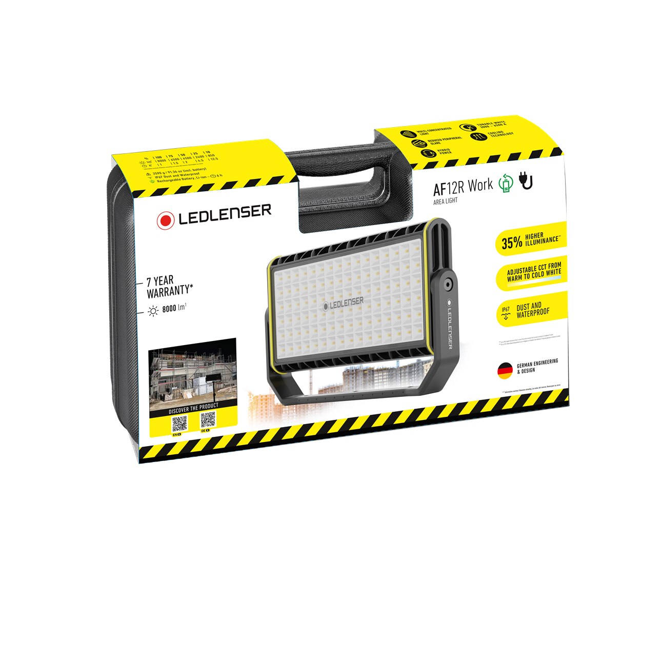 Ledlenser AF12 R work Proiettore ricaricabile